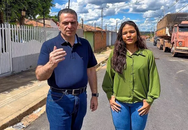 Deputado Gessivaldo visita obras de pavimentação em Bom Jesus com R$ 1 milhão em emendas