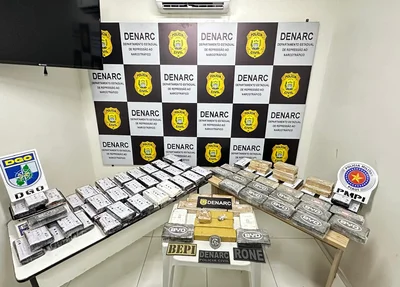 Droga apreendida durante ação do DENARC em Caxias-MA