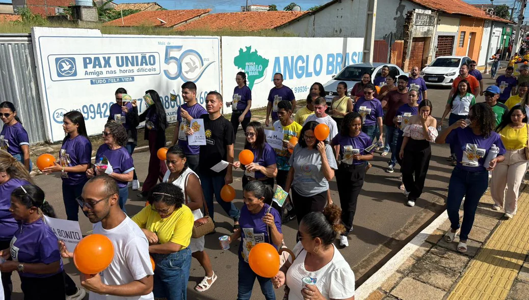Esperantina realizou grande mobilização social em defesa dos direitos das crianças e adolescentes.