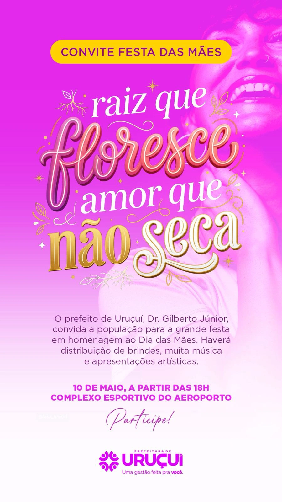 Festa do Dia das Mães de Uruçuí será neste domingo no Complexo Esportivo do Aeroporto