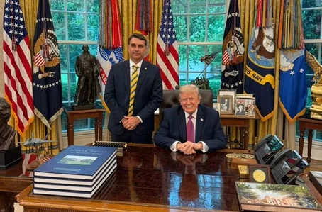 Flávio Bolsonaro e Donald Trump