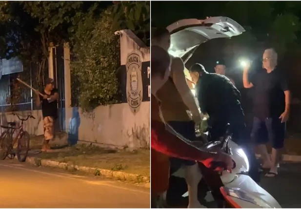 Homem tem ataque de fúria e é detido em Cocal
