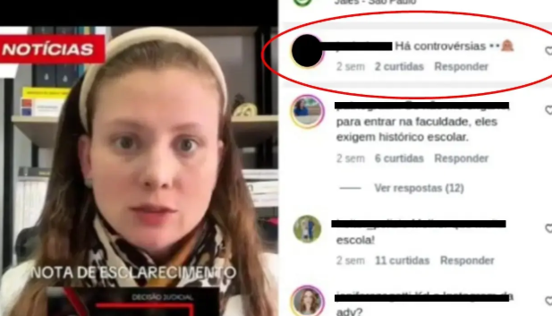 Juiz comentou em uma postagem da advogada da família