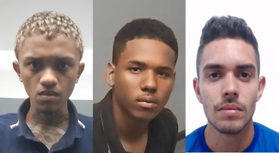 Leonardo Rafael Maceno da Silva Santos, João Gabriel Ribeiro Soares e Wellington Stanley Alencar Ferraz Ribeiro