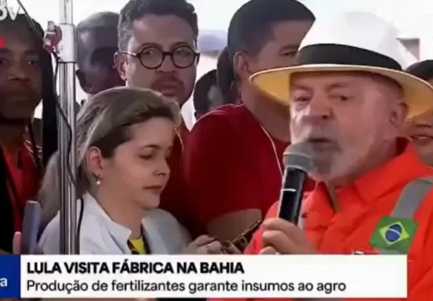 Lula em evento na Bahia