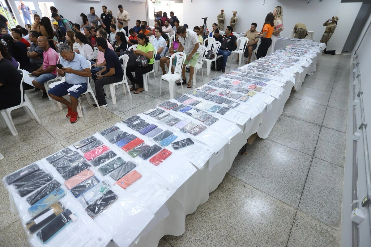 Mais de 150 celulares recuperados serão devolvidos em Teresina