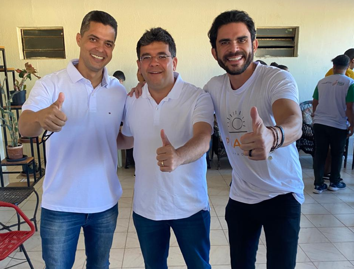Marcus Kalume com o governador Rafael Fonteles