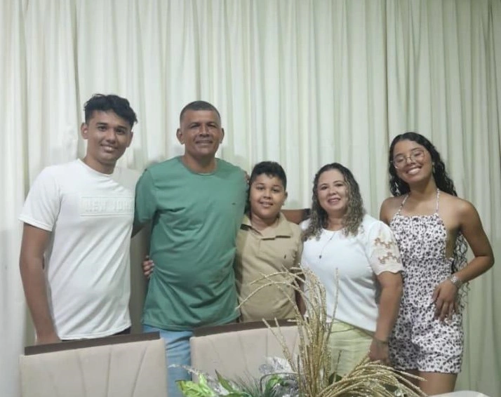 Maria Rita Lima e a família