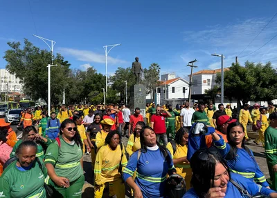 Mobilização dos trabalhadores da limpeza