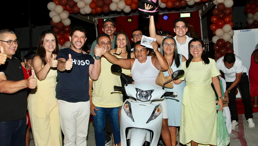 Moto foi sorteada