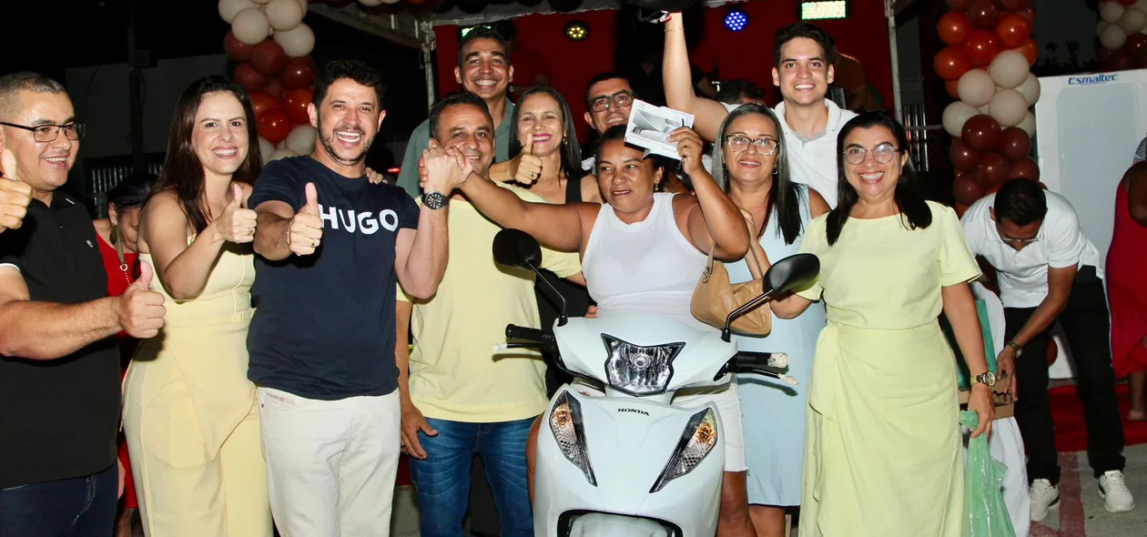 Moto foi sorteada