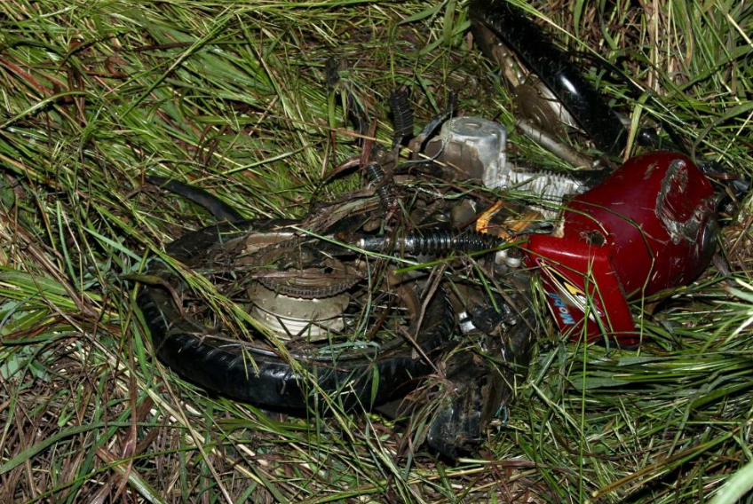 Motocicleta das vítimas