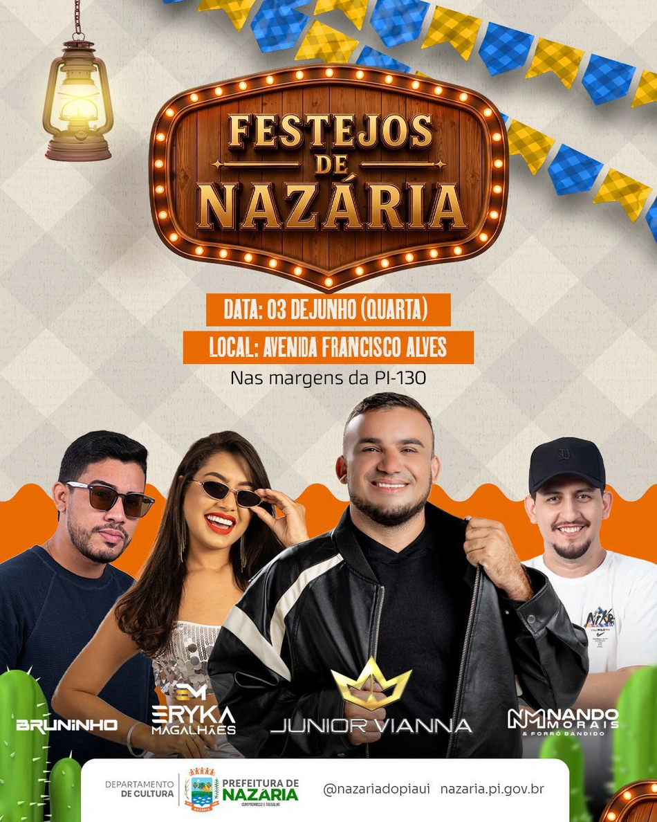 Nazária abre festejos do Sagrado Coração de Jesus com programação musical