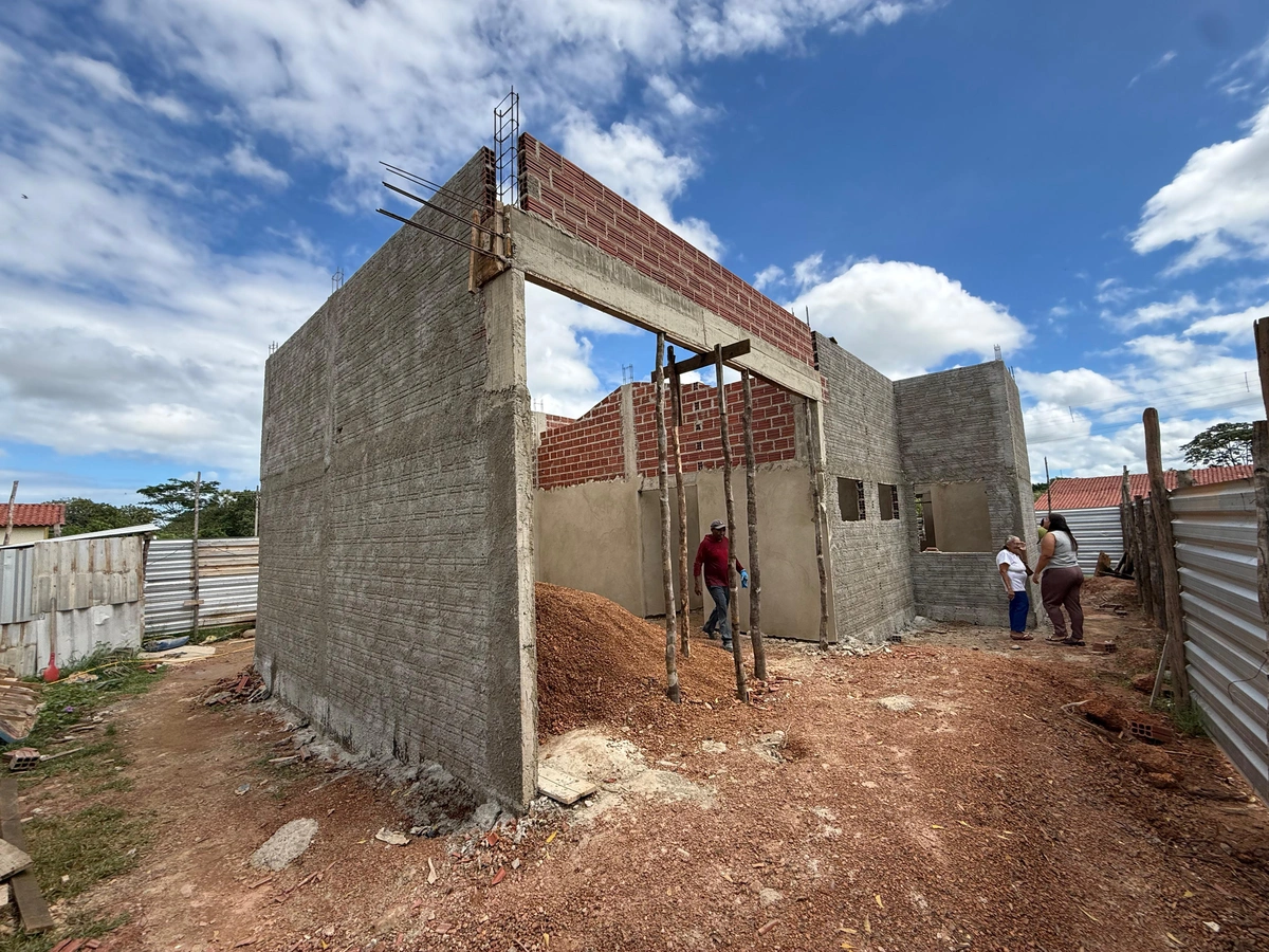 Obra da nova base do SAMU em Nossa Senhora de Nazaré