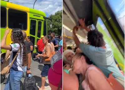 Ônibus lotado em Teresina