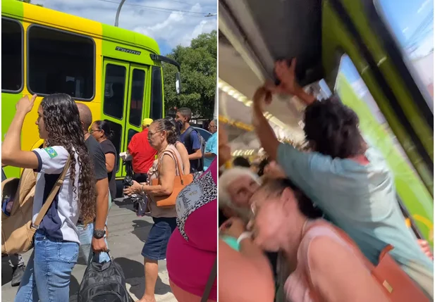 Ônibus lotado em Teresina