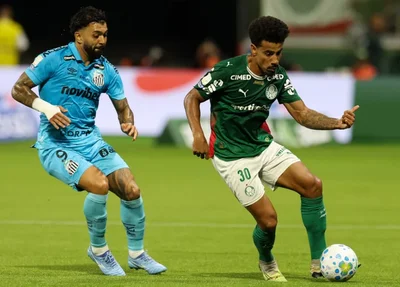 Palmeiras fica no empate com Santos pelo Brasileirão