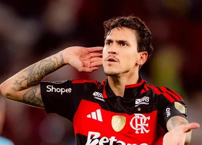 Pedro marcou o gol da vitória sobre o Estudiantes na Libertadores