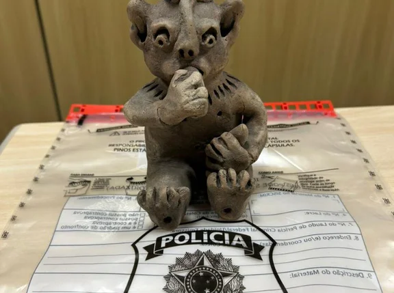 PF recupera peça arqueológica no Rio de Janeiro