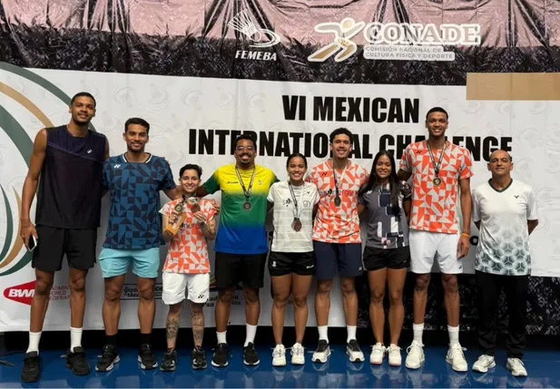 Piauienses faturam ouro e prata no Mexican International Challenge de Badminton