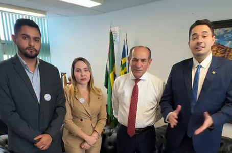 Prefeito Dr. Abimael Lima se reúne com senador Marcelo Castro em busca de novos investimentos