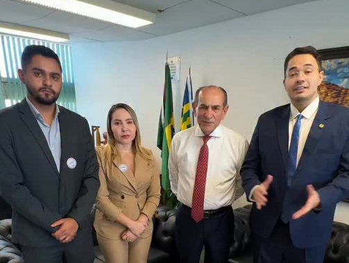 Prefeito Dr. Abimael Lima se reúne com senador Marcelo Castro em busca de novos investimentos