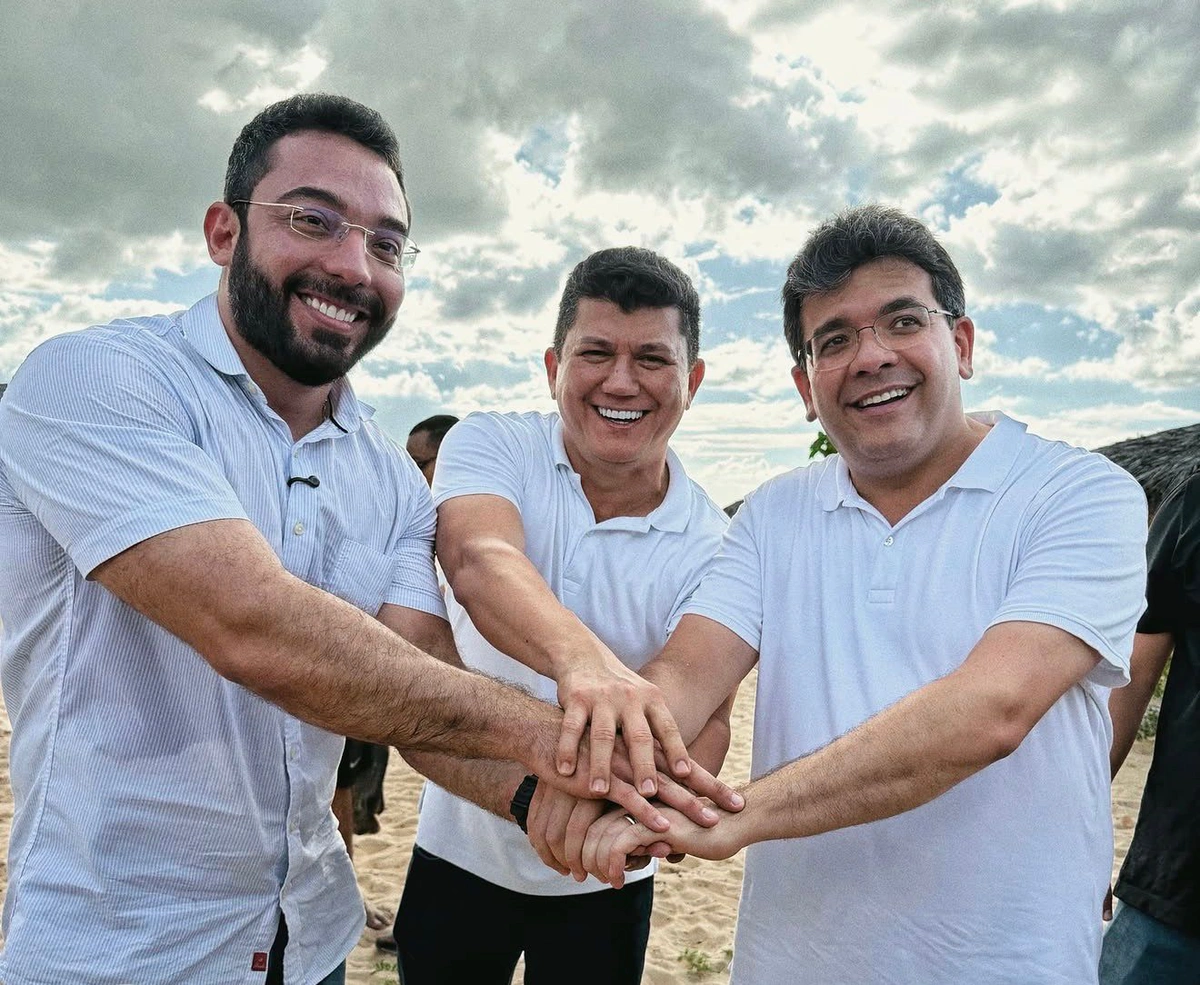 Prefeito Francisco Emanoel, Rubens Vieira e governador Rafael Fonteles