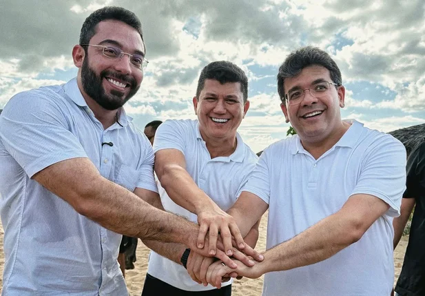 Prefeito Francisco Emanoel, Rubens Vieira e governador Rafael Fonteles