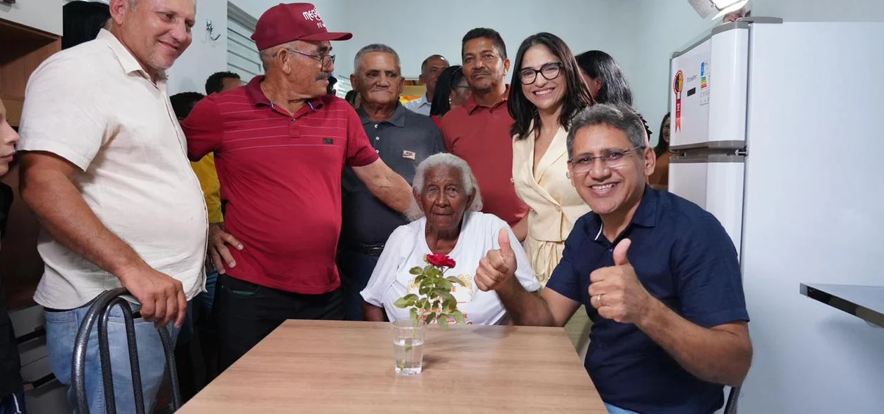 Prefeito Gilson Castro na nova casa