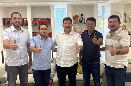 Prefeito Hugo Rosal e governador Rafael Fonteles se reúnem para tratar de obras em Palmeira do Piauí
