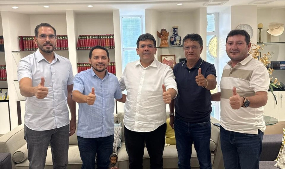 Prefeito Hugo Rosal e governador Rafael Fonteles se reúnem para tratar de obras em Palmeira do Piauí