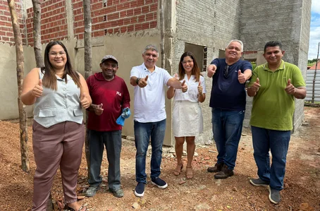 Prefeito Zé Henrique acompanha obra da nova base do SAMU em Nossa Senhora de Nazaré