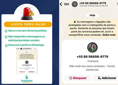 Prefeitura alerta para golpe com perfil falso usando nome da prefeita Ivanária Sampaio