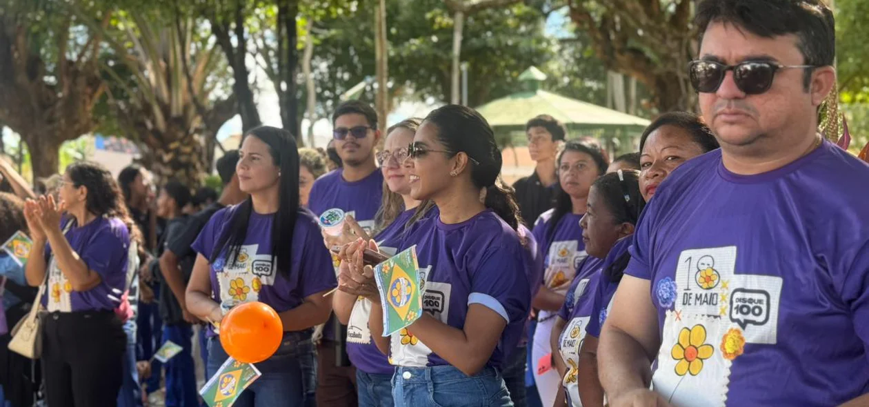 Prefeitura de Esperantina promoveu ação de conscientização para fortalecer a rede de proteção infantojuvenil.