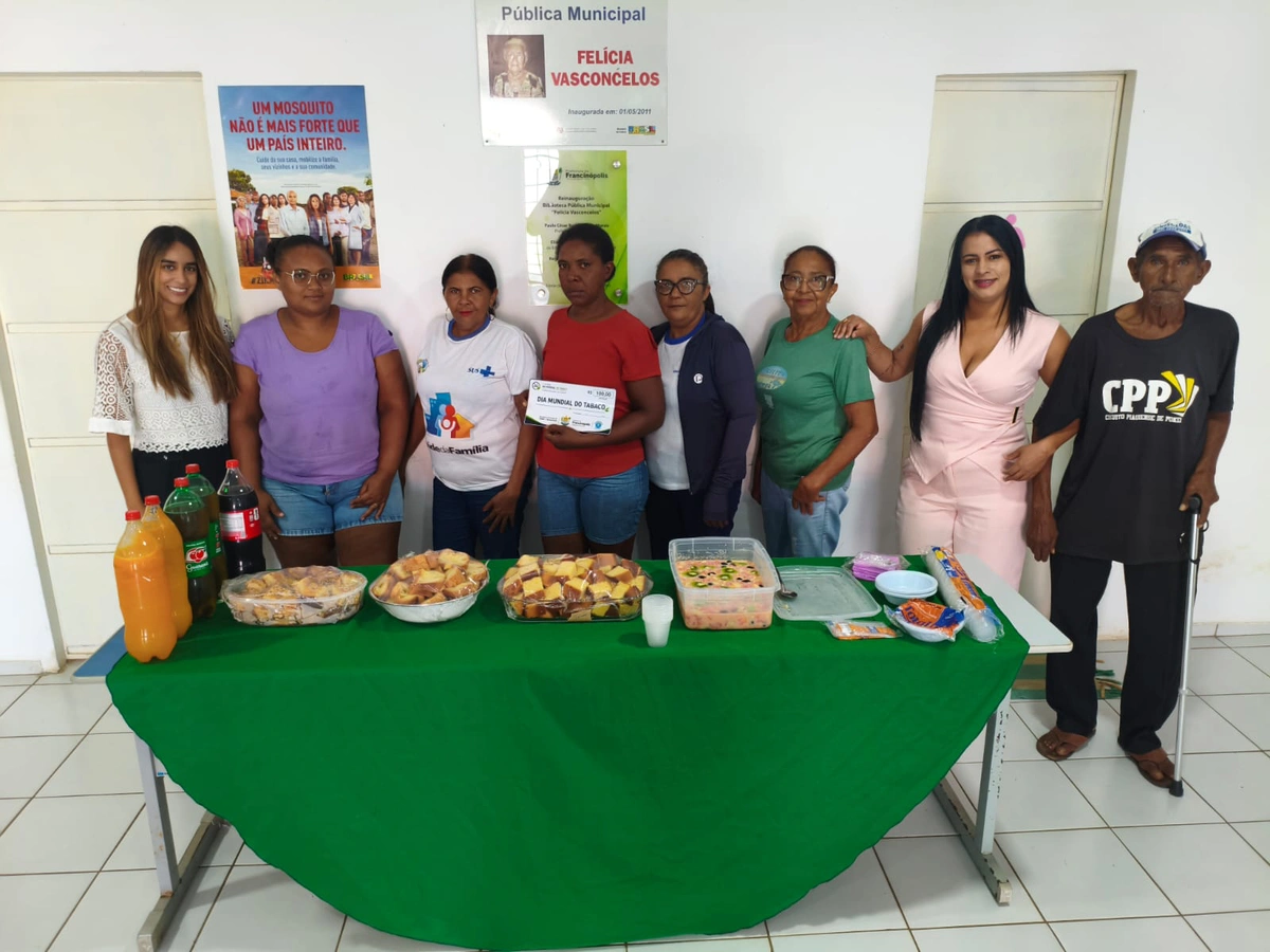 Prefeitura de Francinópolis realiza encontro do grupo de Combate ao Tabagismo em alusão ao Dia Mundial sem Tabaco