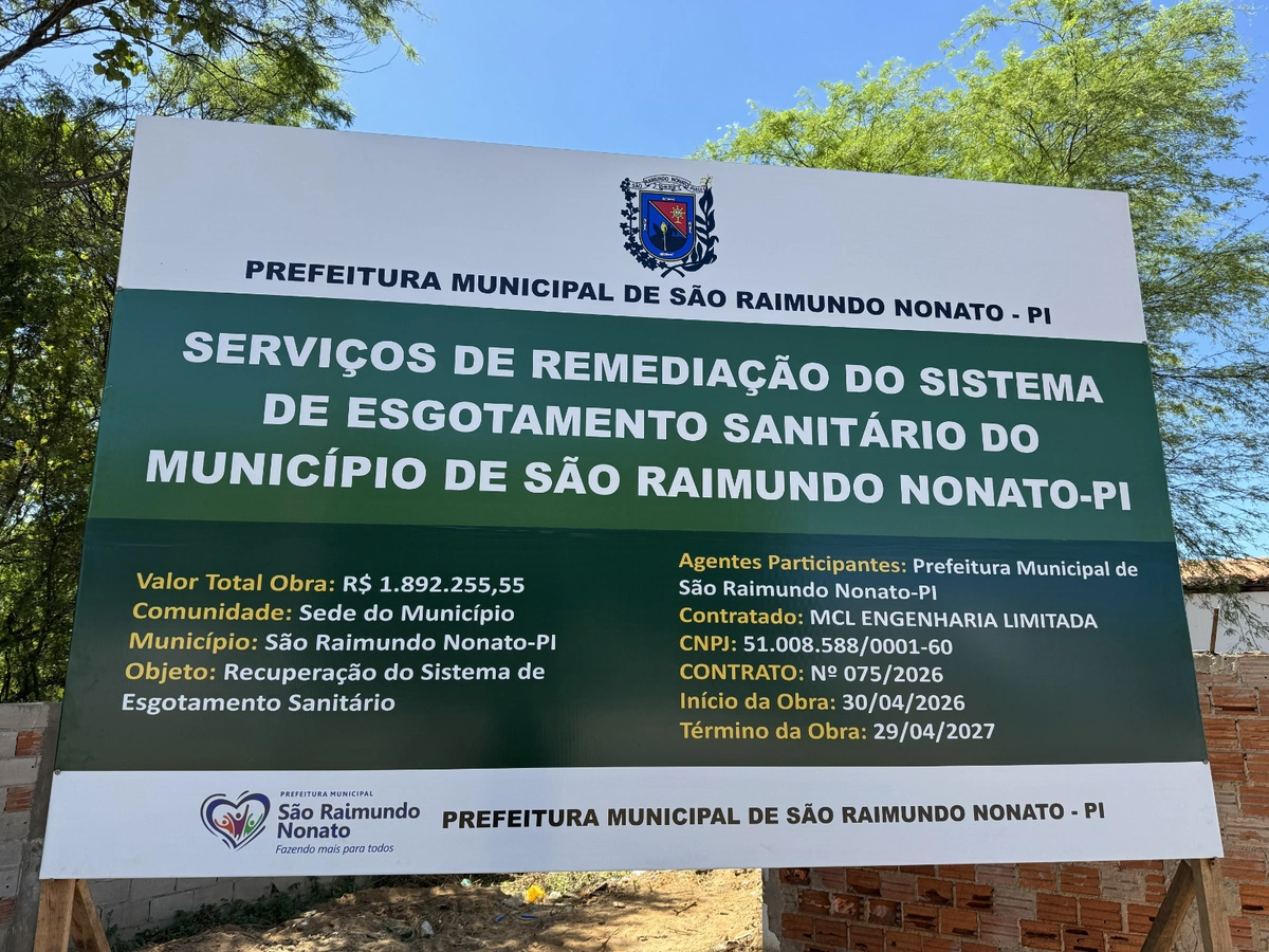 Prefeitura de São Raimundo Nonato inicia serviços de restauração do Sistema de Saneamento Básico