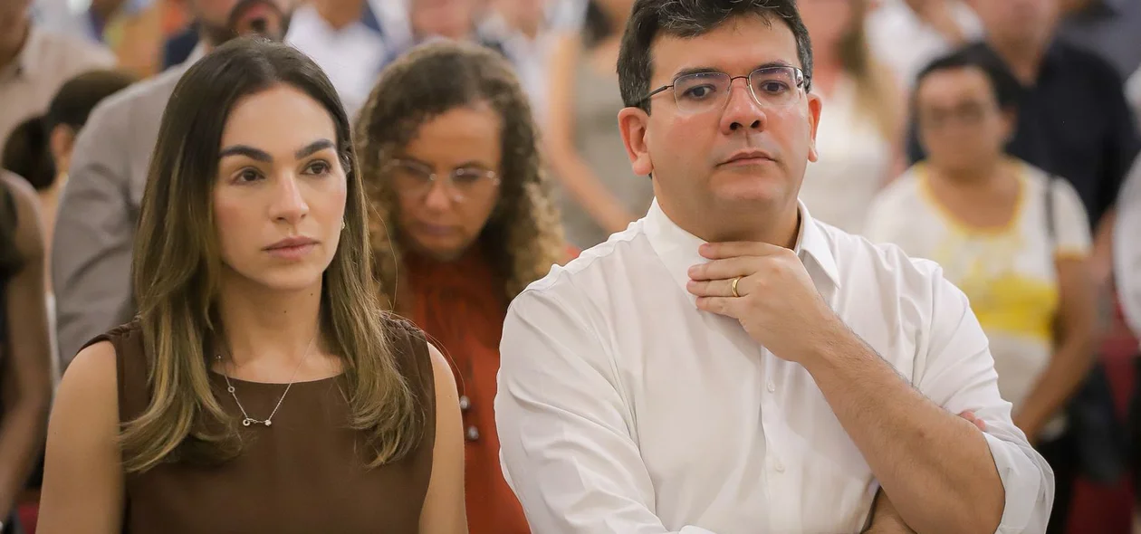 Primeira-dama Isabel Fonteles e governador Rafael Fonteles