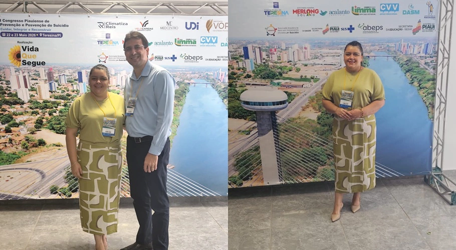 Psicóloga da Secretaria Municipal de Saúde participa do I Congresso Piauiense de Prevenção e Posvenção do Suicídio