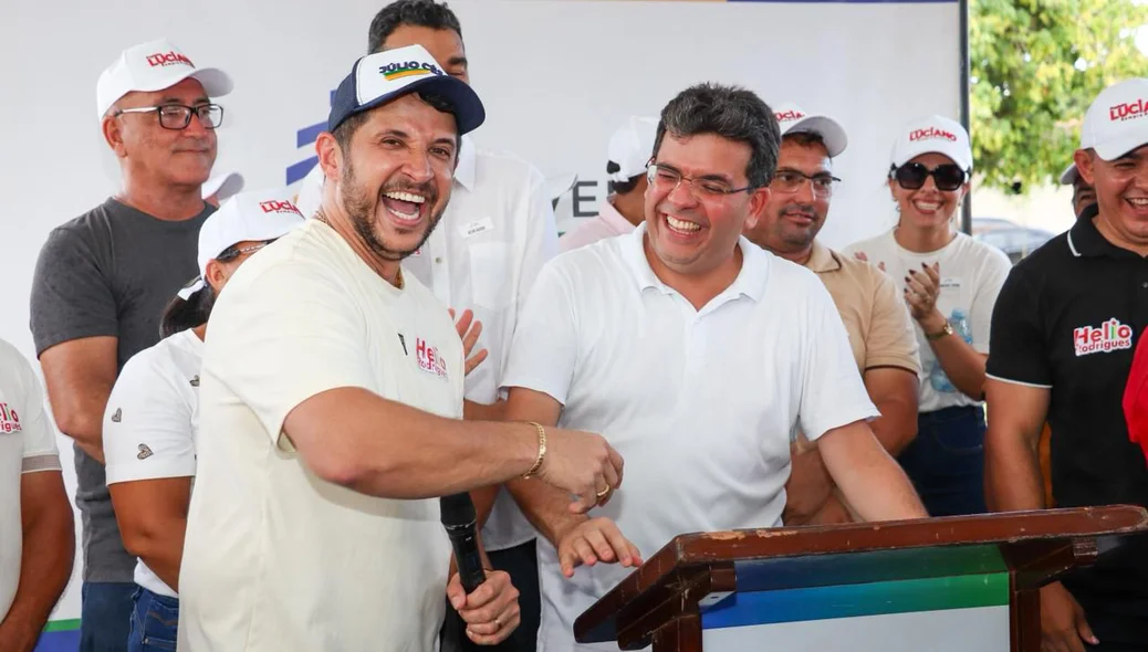 Rafael Fonteles e prefeito  Luciano Filho
