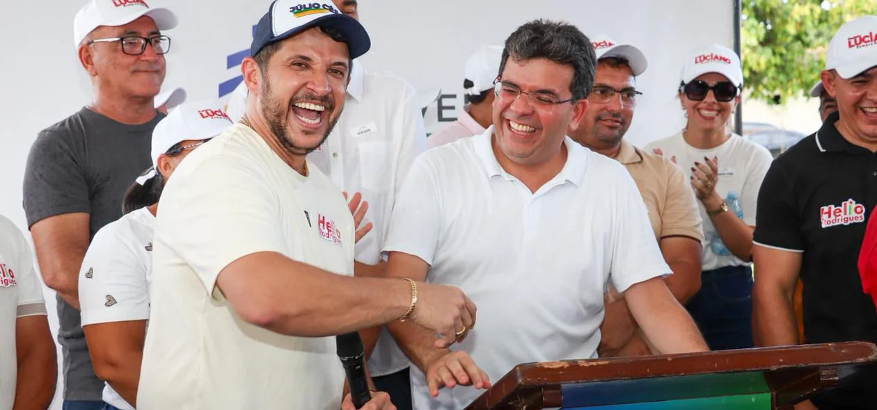 Rafael Fonteles e prefeito  Luciano Filho