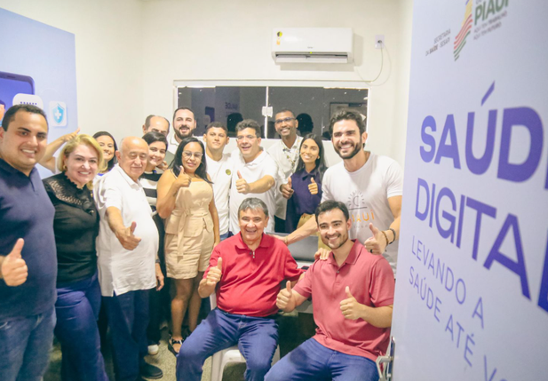 Rafael Fonteles visita unidade do Piauí Saúde Digital em Pavussu