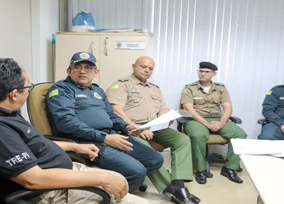 Reunião para tratar da segurança das eleições no Piauí