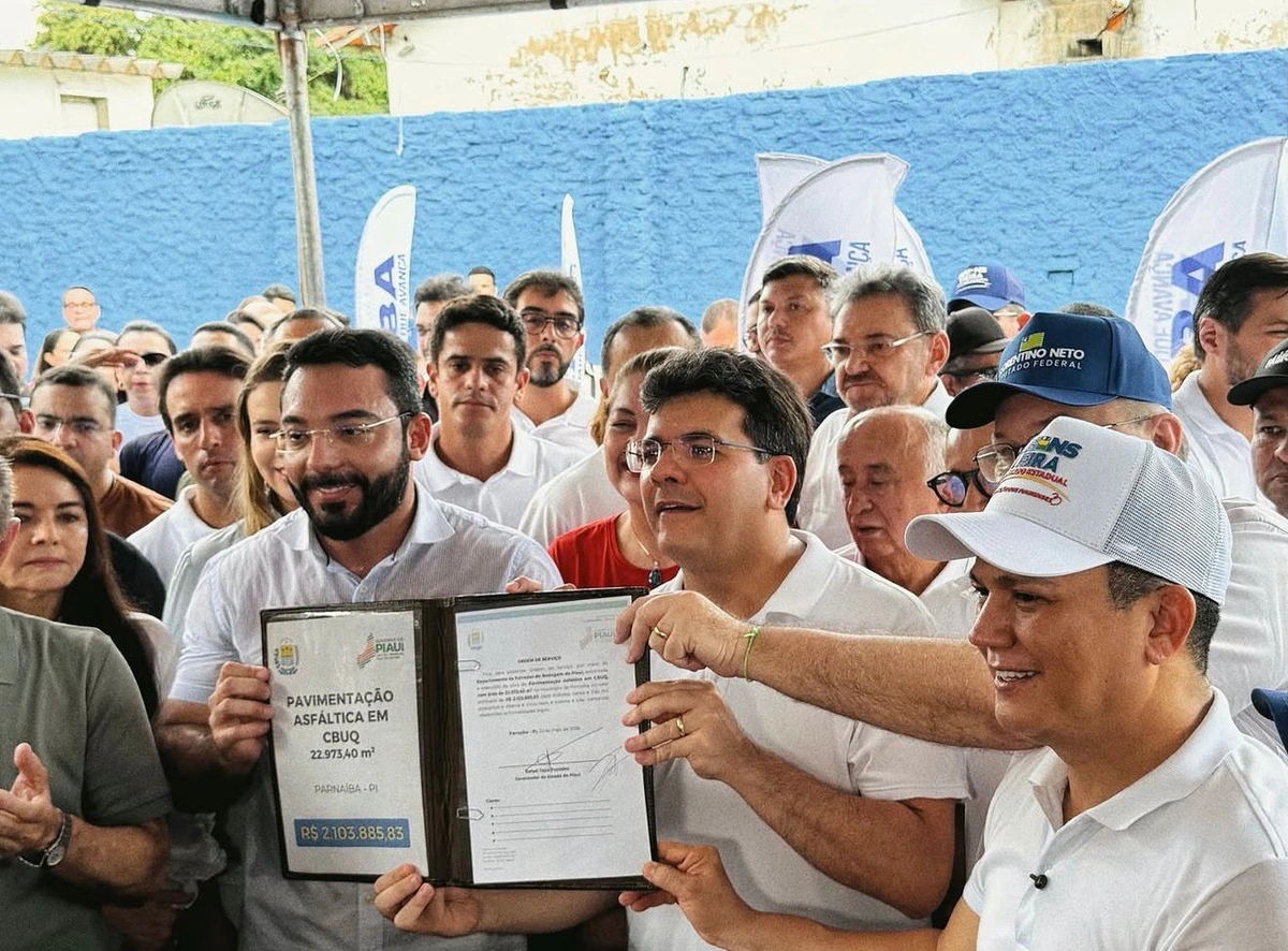 Rubens Vieira participa de inauguração em Parnaíb a
