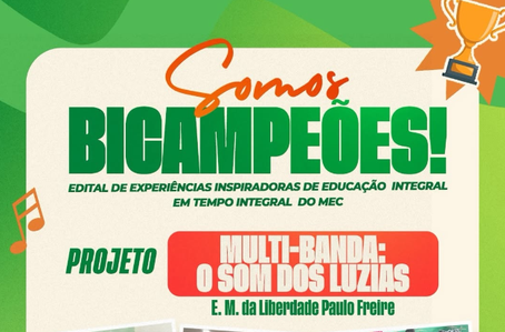 São João do Arraial é destaque nacional em edital do MEC pelo segundo ano consecutivo