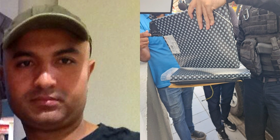 Segundo a polícia, José Cleuton da Silva escondia as câmeras em pastas