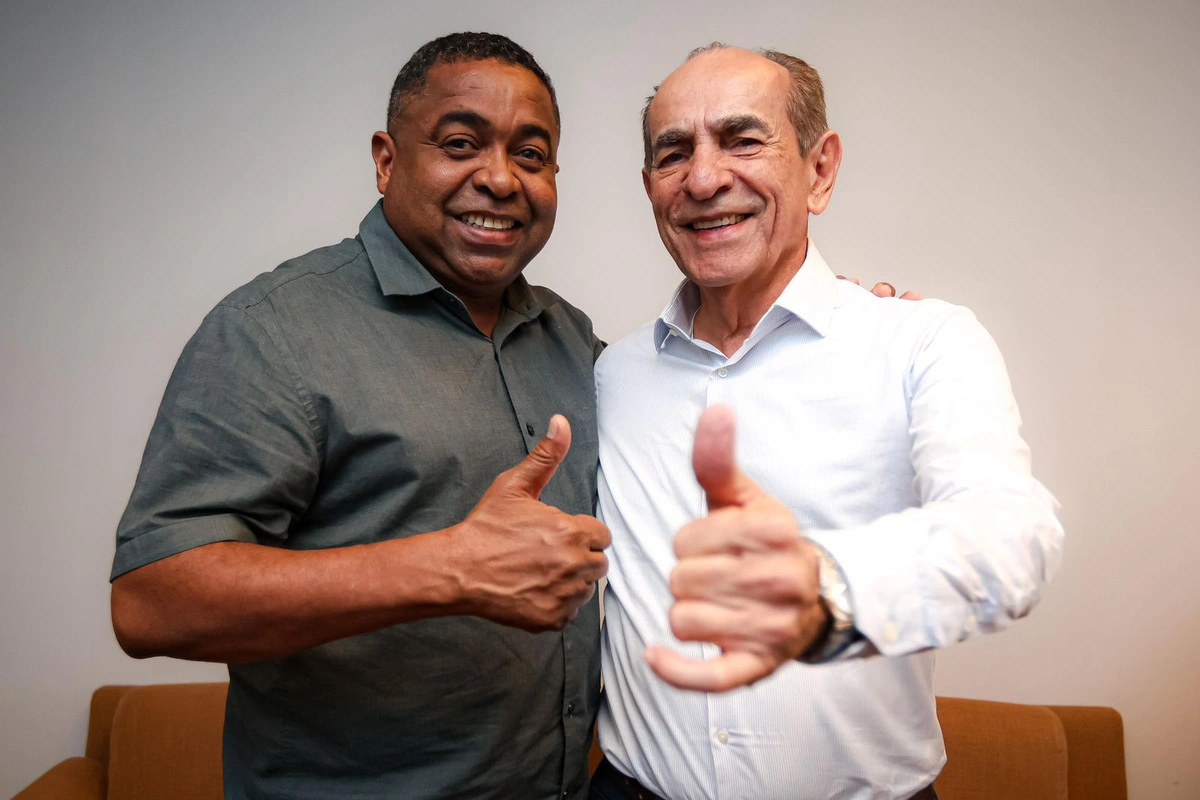 Senador Marcelo Castro com o vereador de Floriano, Joilson Rodrigues