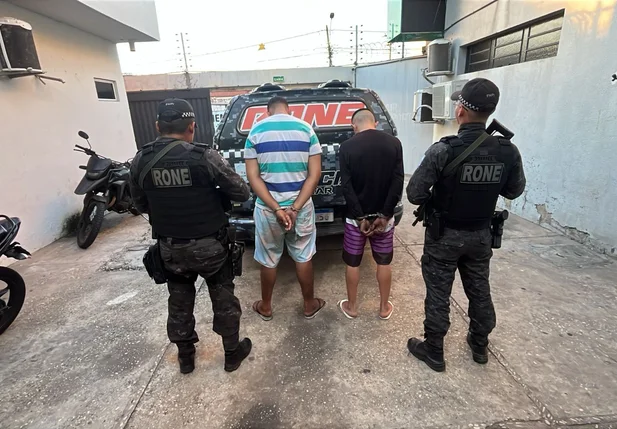 Suspeitos tentam fugir da PM e acabam presos com arma e munições na zona leste de Teresina