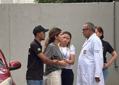 Tatiana Medeiros após exame no IML