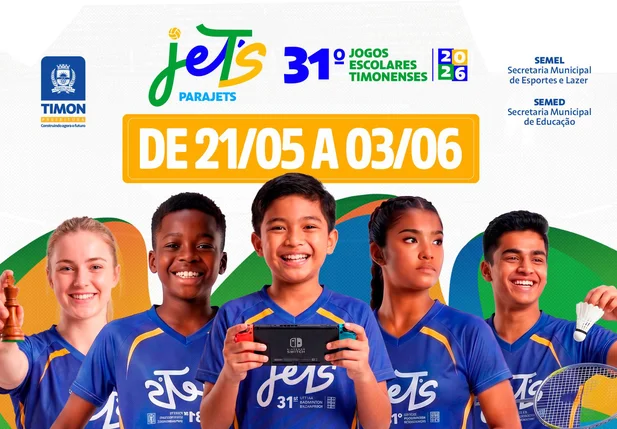 Timon dará início a 31ª edição dos Jogos Escolares Timonenses nesta quinta (21)