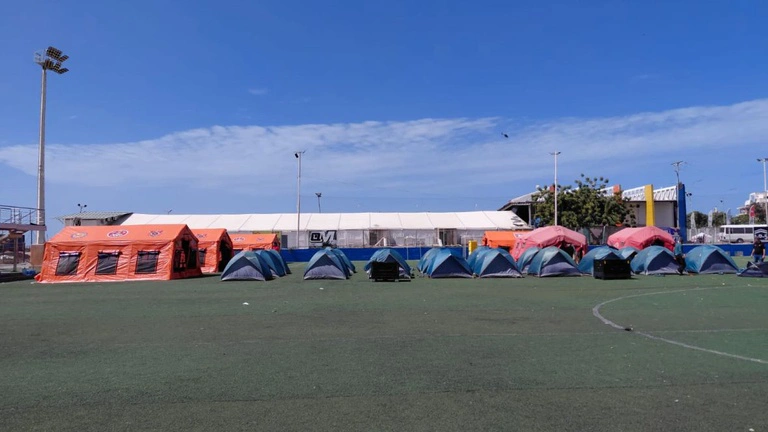 A operação faz parte de um esforço internacional de ajuda humanitária para o país vizinho
